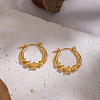 European Style Star 304 Stainless Steel Hoop Earrings LS-IU1810-3