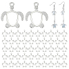 60Pcs Alloy Open Back Bezel Pendants FIND-PH0026-70S-1