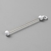 Iron Bar Beadable Keychain for Jewelry Making DIY Crafts IFIN-SZC0005-01A-06-2