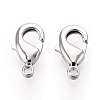 Brass Lobster Claw Clasps KK-YW0004-01A-P-1