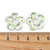 Transparent Printed Acrylic Beads OACR-H124-05A-03-3