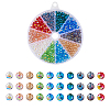 400pcs 10 Colors Glass Beads Strands GLAA-TA0001-21-30