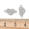 Brass Micro Pave Cubic Zirconia Connector Charms KK-U056-43P-3