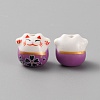 Handmade Porcelain Beads PORC-WH0006-02I-1