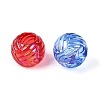 UV Plating Transparent Acrylic European Beads TACR-T029-04M-2