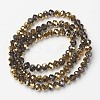 Electroplate Transparent Glass Beads Strands LS-EGLA-A034-T6mm-O14-2
