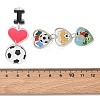 Football Printed Acrylic Big Pendants AC-CBAC468-01P-3