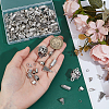 114Pcs 11 Styles Tibetan Style Alloy Cord Ends TIBE-PH0002-46-3