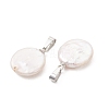 Natural Keshi Pearl Pendants PALLOY-JF05466-3