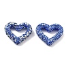 Heart Shape Polymer Clay Rhinestone Beads CLAY-NH0001-09B-02-1