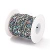 Rainbow Color 304 Stainless Steel Link Chains STAS-P219-74M-3