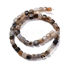 Natural Dragon Veins Agate Beads Strands G-G177-E09-01-3