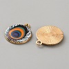 Printed Alloy Enamel Pendants FIND-WH0148-418C-2
