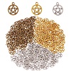 150Pcs 3 Colors Tibetan Style Alloy Wicca Charms TIBEP-SZ0001-05-1