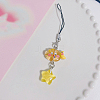 Resin Cartoon Cute Cloud Star Mobile Straps PW-WGA1445-01-1