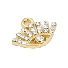 Rack Plating Alloy Micro Pave Rhinestone Pendants FIND-K020-04G-2