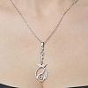201 Stainless Steel Hollow Fish Pendant Necklace NJEW-OY001-56-1