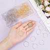 SOFPLATE 200Pcs 2 Colors Brass Wine Glass Charm Rings KK-SP0001-32B-3