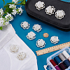 10Pcs Non-woven Fabric & Acrylic & Glass Ornament Accessories DIY-GO0002-72-4