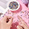 1800Pcs 15 Colors Glass Cylinder Beads SEED-YW0002-59-5