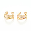Brass Cuff Earrings KK-T074-40G-3