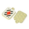 16Pcs 4 Styles Alloy Enamel Pendants ENAM-FS0001-69-2