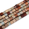 Natural Shoushan Stone Beads Strands G-T141-92B-4