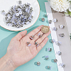 40Pcs 4-Hole Resin Button Lapel Pin Backs BUTT-NB0002-13B-3