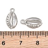 304 Stainless Steel with Crystal Rhinestone Charms RB-CBABFDA-11E-P-3
