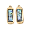 Natural Paua Shell Pendants SA-CBA11D7-12B-G-1