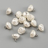 Plastic Imitation Pearl Shank Buttons FIND-WH0152-258-1