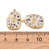 304 Stainless Steel Enamel Pendants STAS-F352-04B-01-3