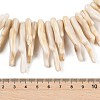 Opaque Acrylic Imitation Coral Beads Strands SACR-P033-01A-4