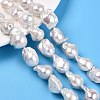 Natural Baroque Pearl Keshi Pearl Beads Strands PEAR-S019-02C-03-2