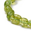 Natural Peridot Stretch Beaded Bracelets X-BJEW-K213-D01-3