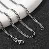 Non-Tarnish 304 Stainless Steel Curb Chain Necklaces NJEW-H492-01P-3