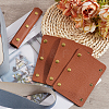 4Pcs Rectangle PU Leather Bag Handles Protective Sleeve FIND-GF0006-48A-4