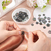 60Pcs 3 Styles Natural Black Lip Shell Buttons BUTT-TA0001-25-5