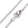 Non-Tarnish 304 Stainless Steel Pendant Necklaces NJEW-Z004-01P-4