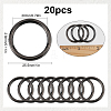 20Pcs Zinc Alloy Closed Jump Rings FIND-SP0002-78-2