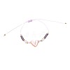 12Pcs Alloy Enamel Heart Link Bracelets FS-WGC54A2-01-5