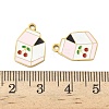 304 Stainless Steel Enamel Pendants STAS-G360-04G-08-3