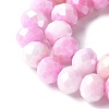 Electroplate Glass Beads Strands LAMP-S068-11J-3