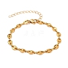 304 Stainless Steel Coffee Bean Chain Bracelets BJEW-JB05552-1