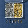 100Pcs 2 Colors Brass Ice Pick Pinch Bails IFIN-FS0001-48-6