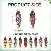 72Pcs 9 Colors Alloy Enamel Pendants FIND-ME0001-93-2