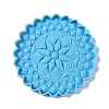 DIY Mandala Flower Shape Coaster Silicone Molds X-DIY-G083-06A-1