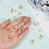 10Pcs Rack Plating Brass Stud Earring Findings KK-CN0003-34-3
