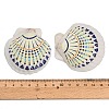 Printed Natural Shell Big Pendants SH-CBA93AD-19G-3