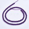 Natural Amethyst Bead Strands G-F422-02-4mm-2